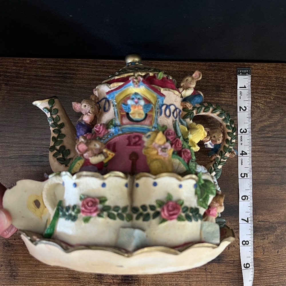 Animated Mouse Teapot Music Box "Tea For Two" - Picture 15 of 16